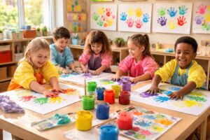découvrez comment utiliser les empreintes de la main en peinture en maternelle pour stimuler la créativité des enfants à travers des activités ludiques et éducatives.