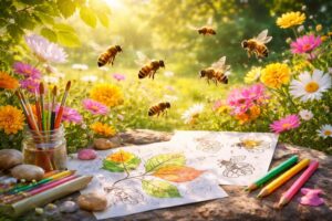 plongez dans l'univers captivant des abeilles grâce à ces activités de coloriage amusantes et éducatives pour petits et grands.