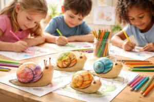 découvrez comment les escargots à colorier stimulent la créativité et le développement des compétences chez les jeunes enfants, transformant le coloriage en une activité éducative amusante.