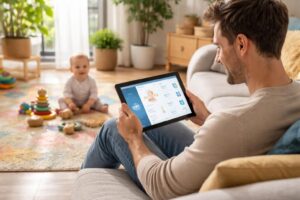 surface go : la tablette tactile microsoft idéale pour suivre et accompagner votre bébé partout avec simplicité et rapidité.