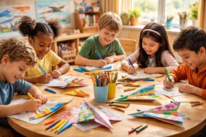 découvrez comment stimuler la créativité des enfants grâce à des avions à colorier, une activité ludique pour développer leur imagination et leur motricité fine.