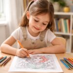 découvrez comment le coloriage à imprimer d'une sirène en pdf favorise le développement des compétences motrices chez les enfants en stimulant leur coordination main-œil et leur concentration.