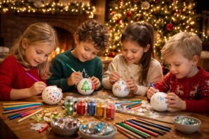 découvrez comment le coloriage de la boule de noël peut encourager l'expression artistique et stimuler la créativité des enfants pendant les fêtes.