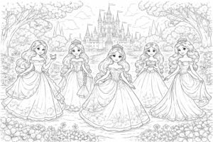 trouvez une sélection des meilleures idées de dessins de princesses à colorier et à imprimer pour divertir et émerveiller vos enfants.