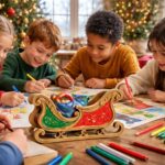 découvrez comment le coloriage du traineau du père noël encourage la créativité des enfants en développant leur imagination et leur motricité fine.