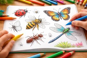 découvrez nos insectes à colorier, une activité ludique pour apprendre la biodiversité tout en s'amusant. parfait pour petits et grands curieux de la nature !